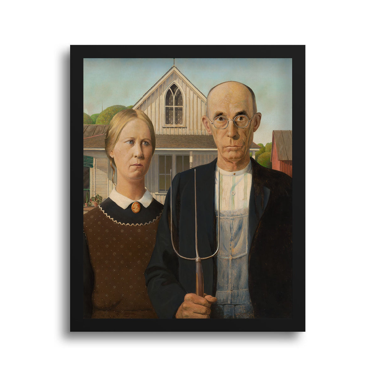 American Gothic - Framed Art Print (1" frame) - Mystic Machine Art