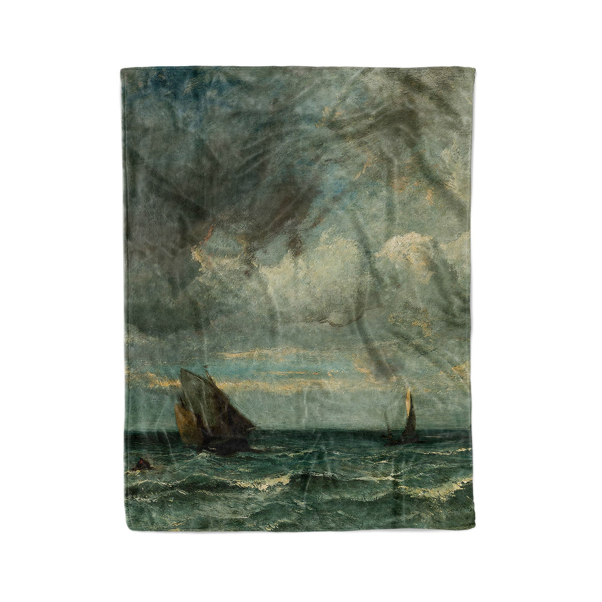 Barks Fleeing Before the Storm - Fleece Blanket - Mystic Machine Art