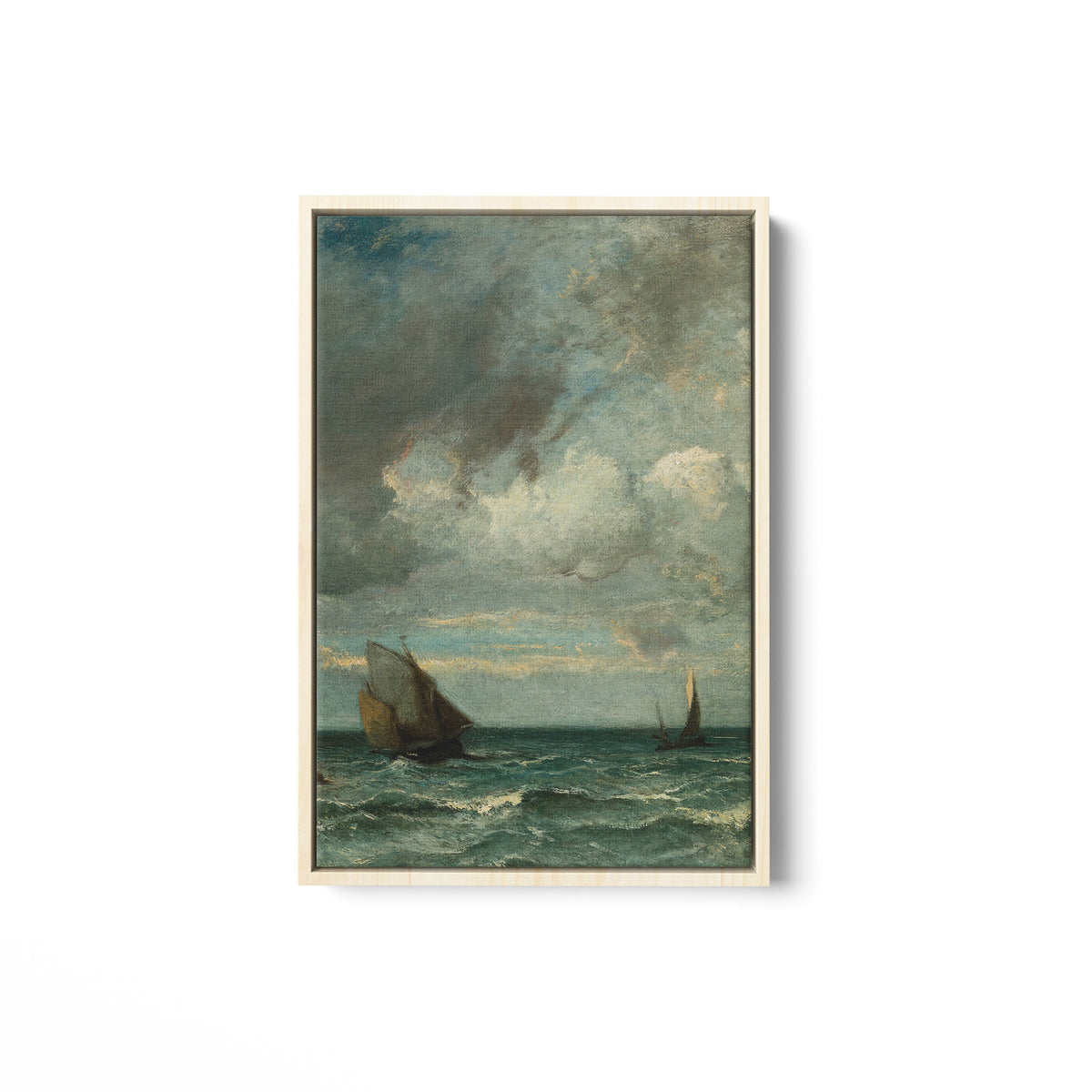 Barks Fleeing Before the Storm - Framed Matte Canvas - Mystic Machine Art