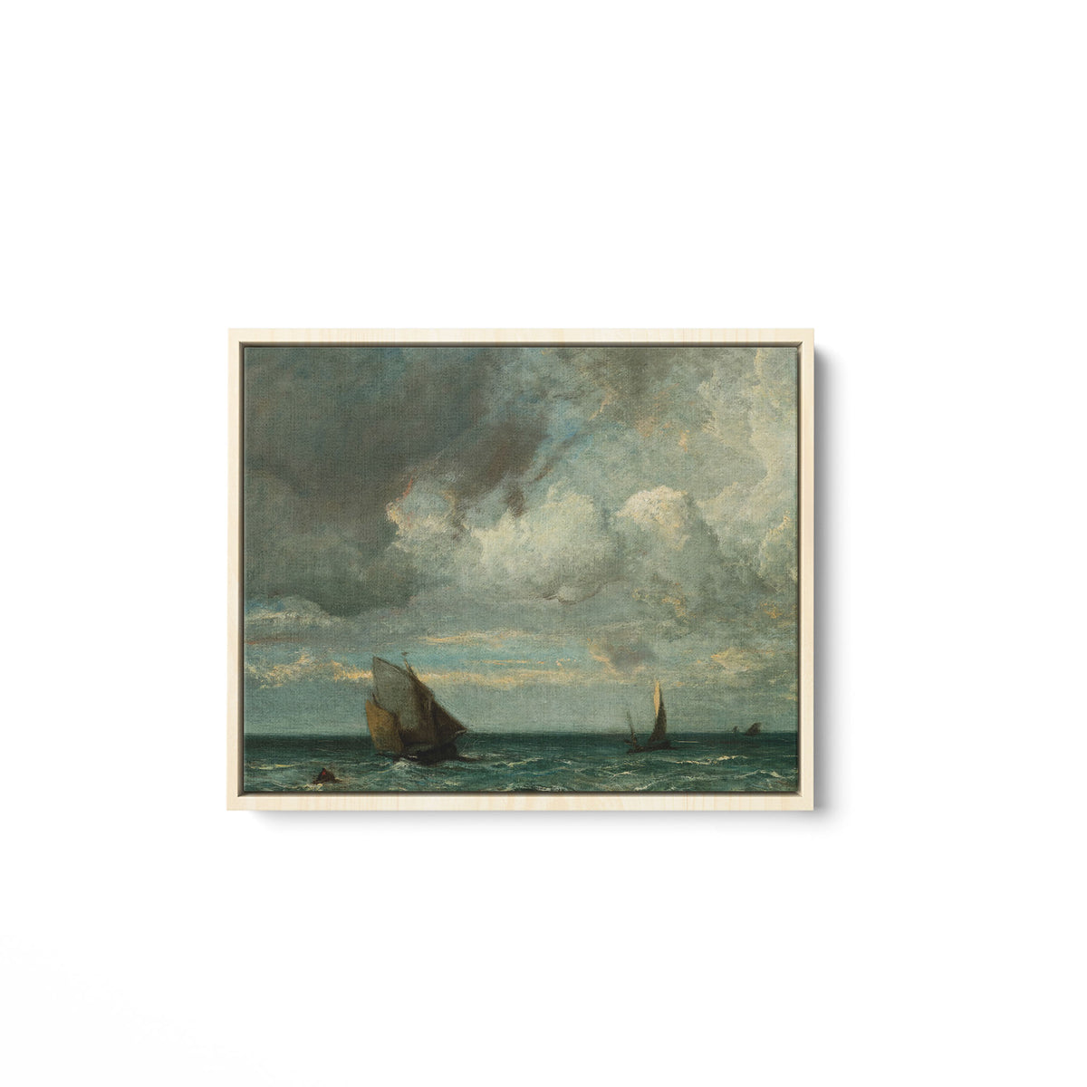 Barks Fleeing Before the Storm - Framed Matte Canvas - Mystic Machine Art