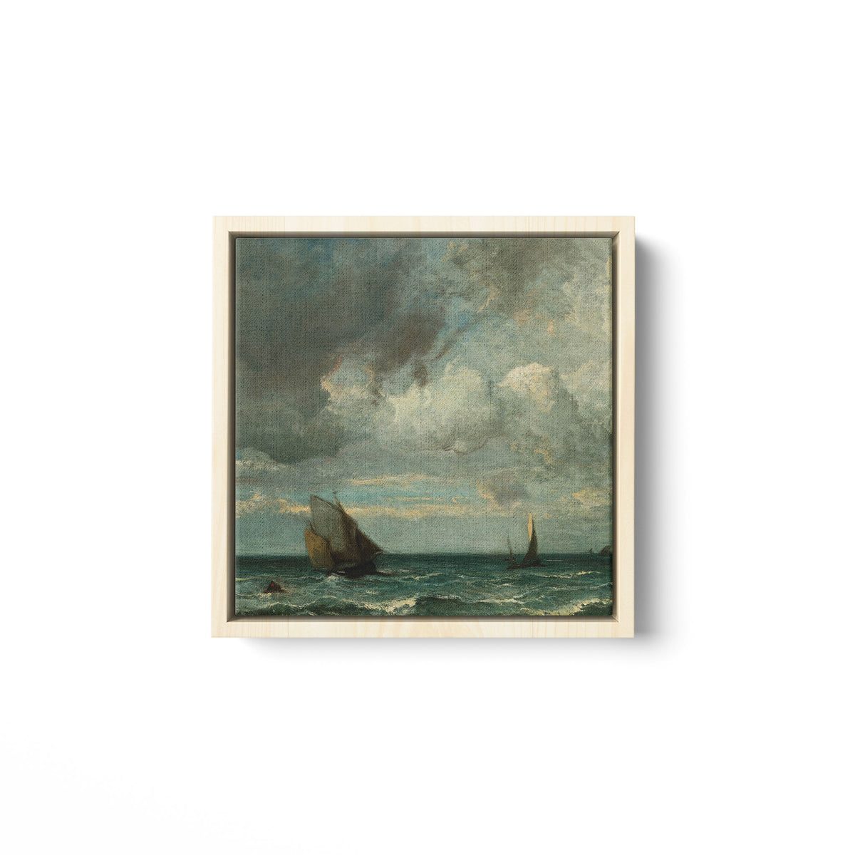 Barks Fleeing Before the Storm - Framed Matte Canvas - Mystic Machine Art