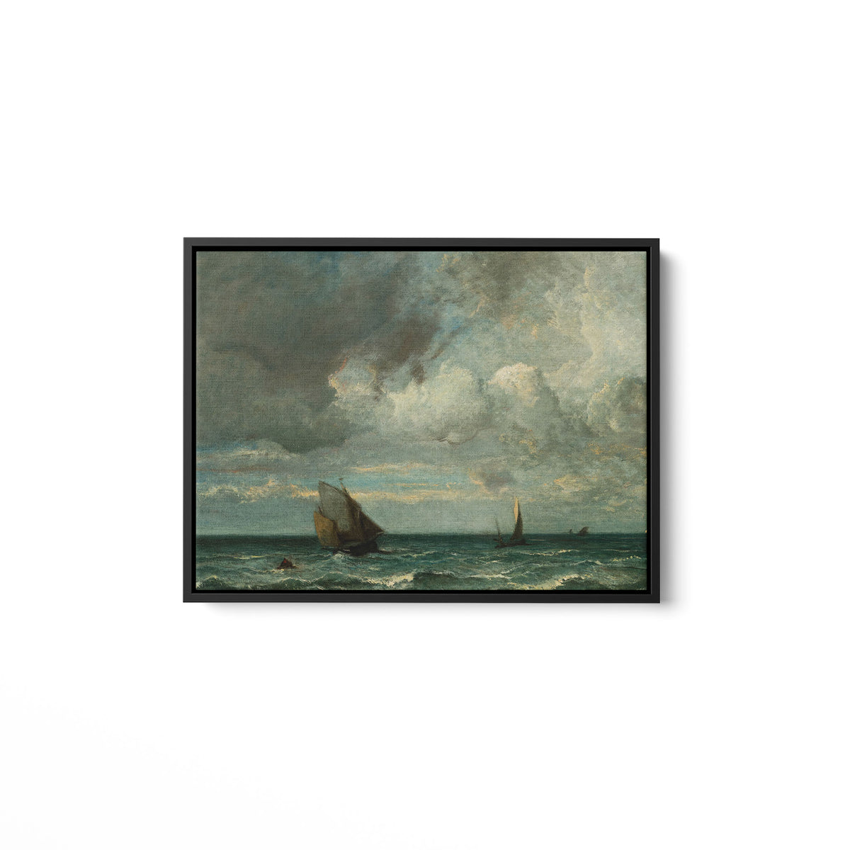 Barks Fleeing Before the Storm - Framed Matte Canvas - Mystic Machine Art