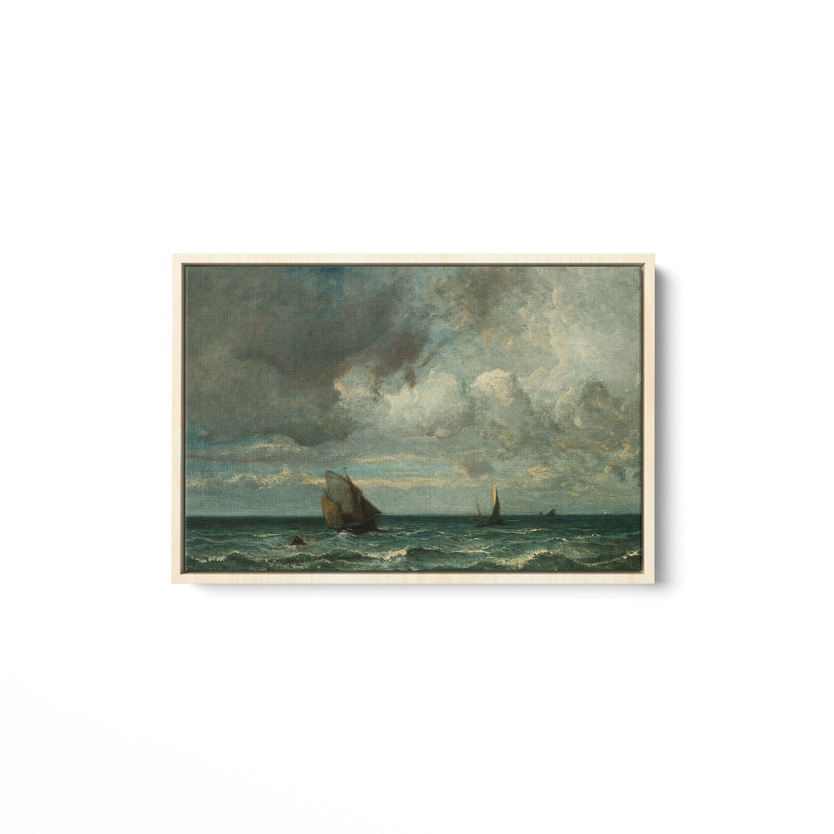 Barks Fleeing Before the Storm - Framed Matte Canvas - Mystic Machine Art