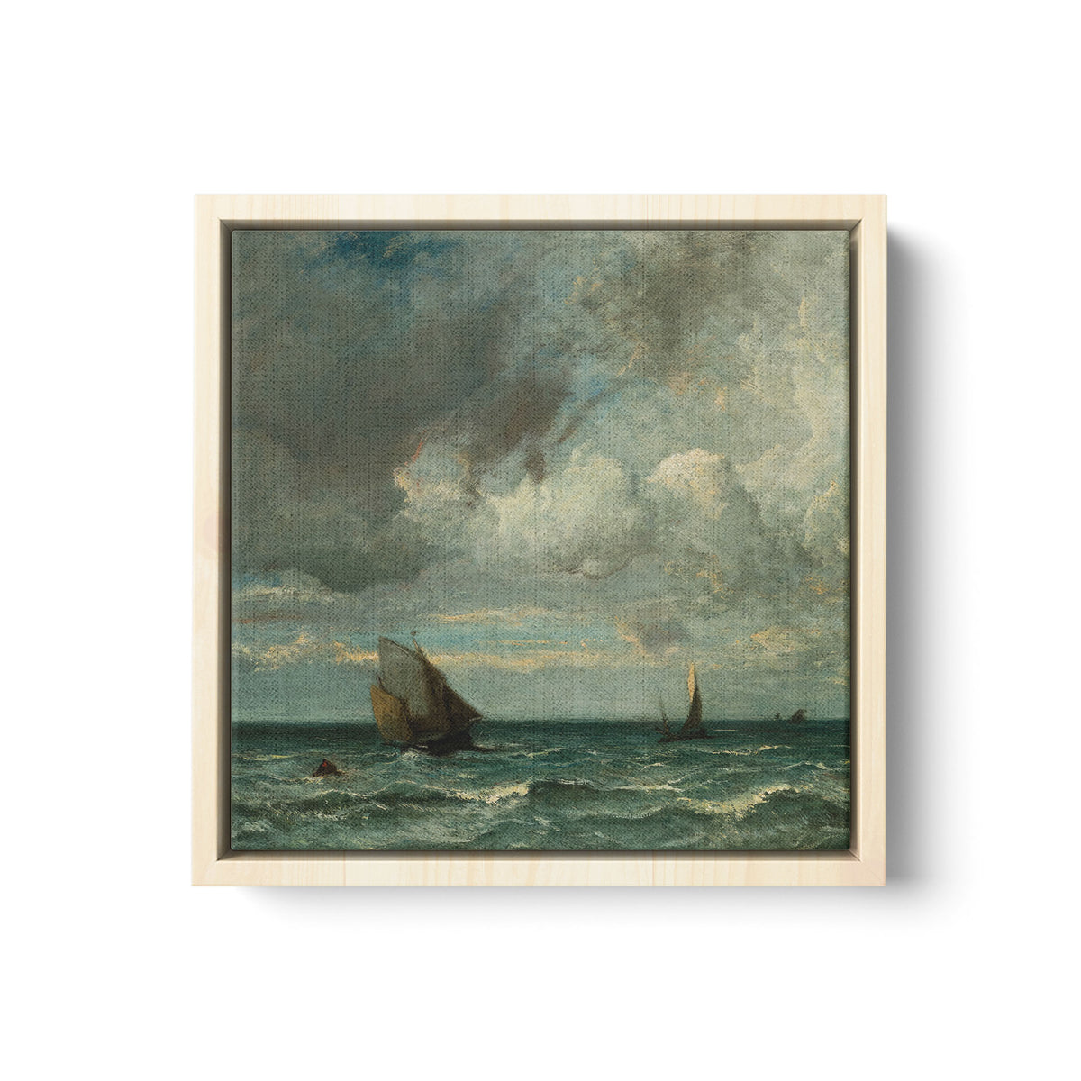 Barks Fleeing Before the Storm - Framed Matte Canvas - Mystic Machine Art