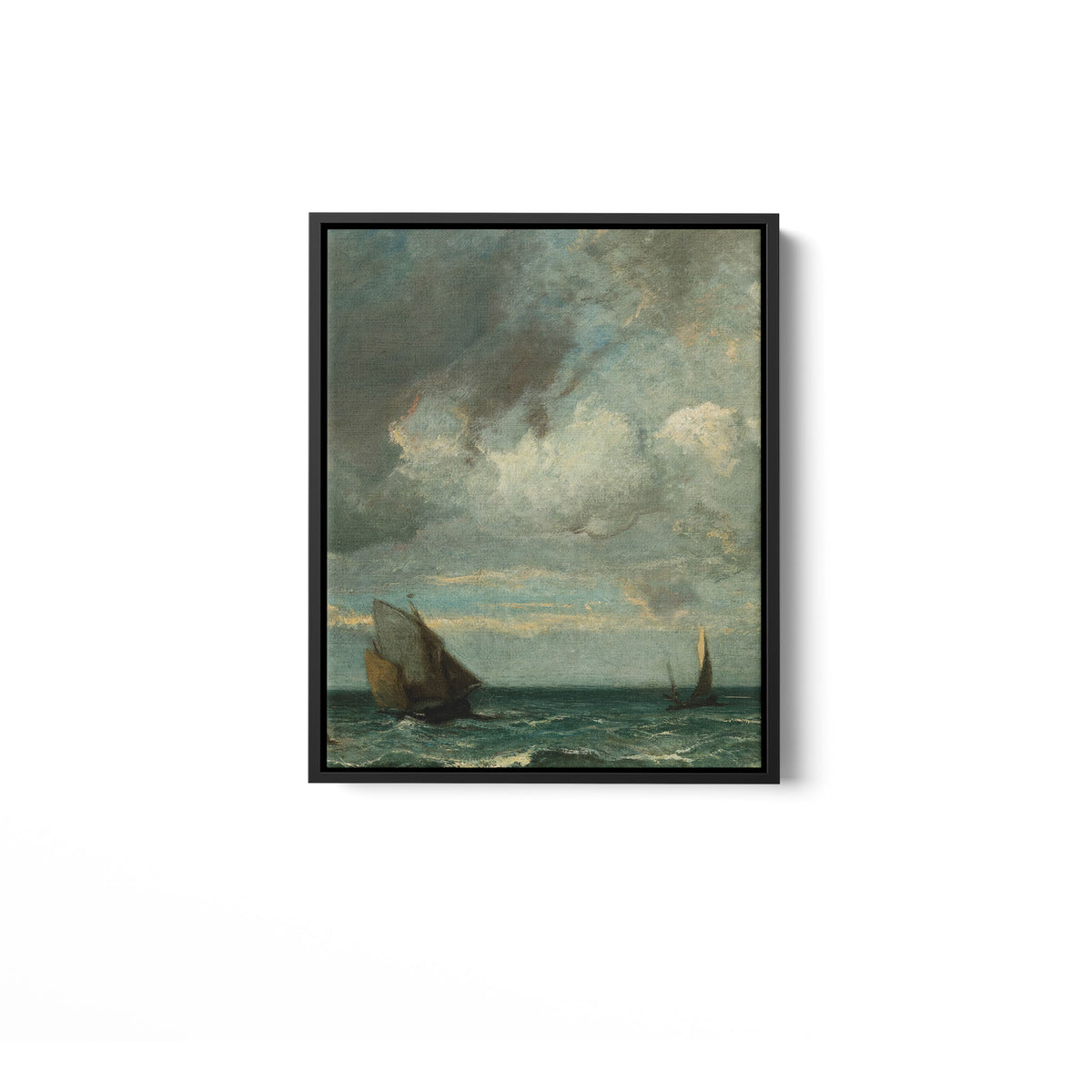 Barks Fleeing Before the Storm - Framed Matte Canvas - Mystic Machine Art