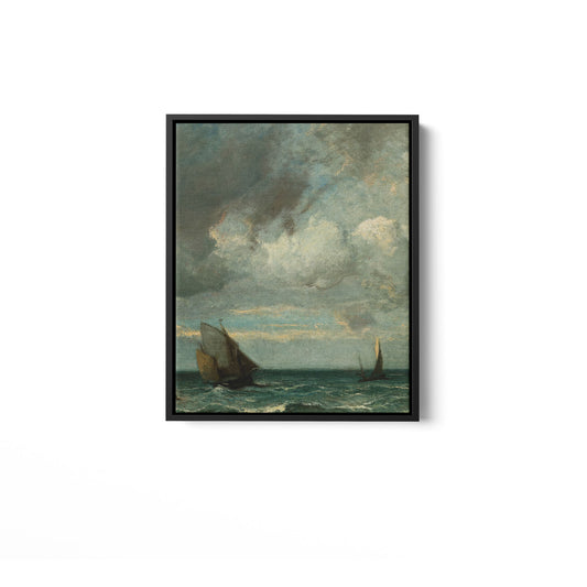 Barks Fleeing Before the Storm - Framed Matte Canvas - Mystic Machine Art