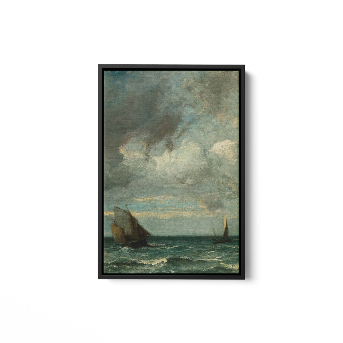 Barks Fleeing Before the Storm - Framed Matte Canvas - Mystic Machine Art