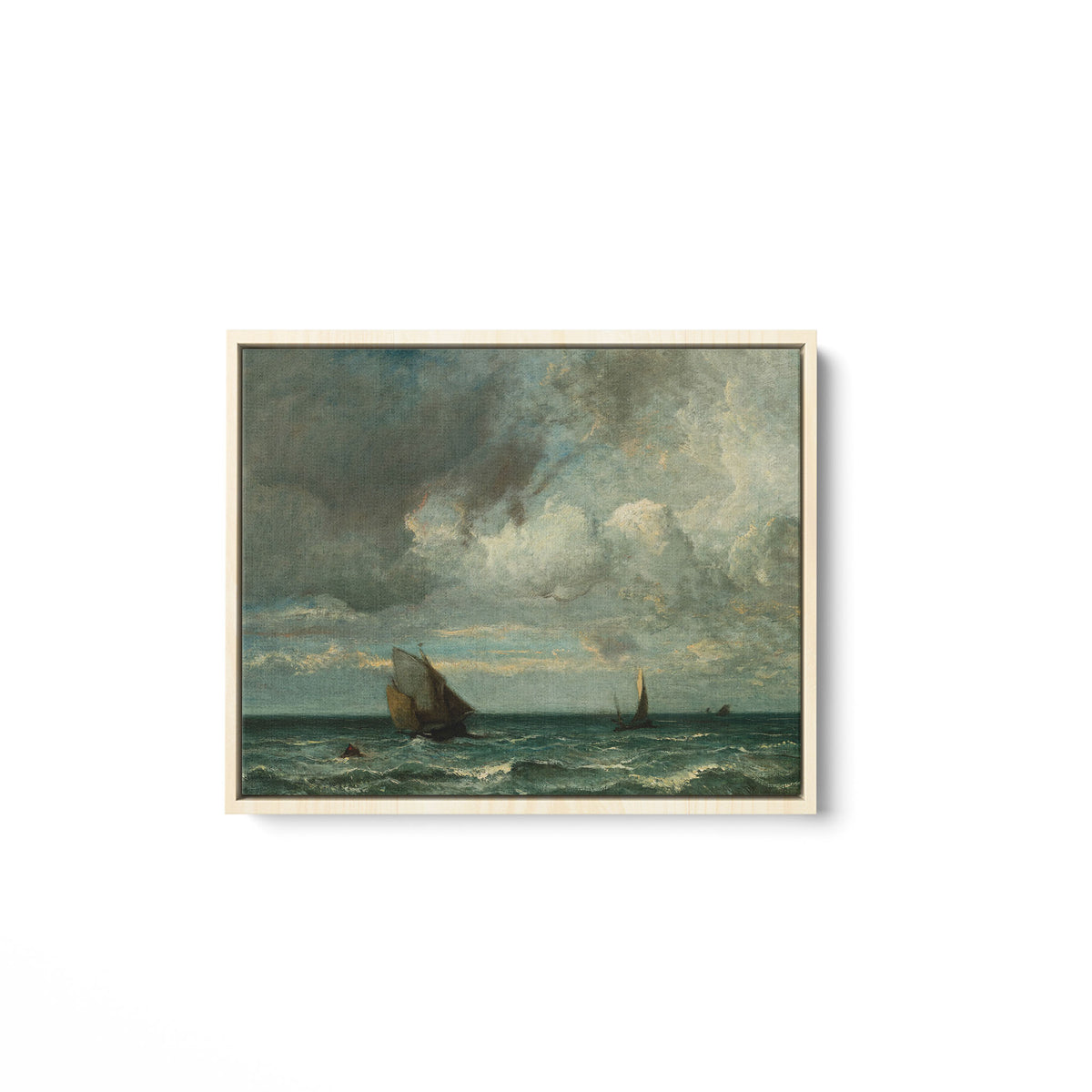 Barks Fleeing Before the Storm - Framed Matte Canvas - Mystic Machine Art
