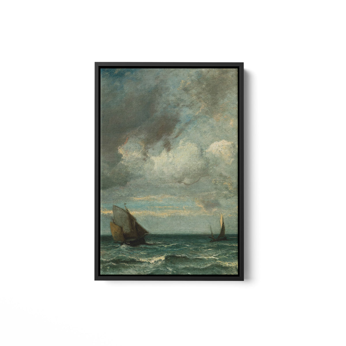 Barks Fleeing Before the Storm - Framed Matte Canvas - Mystic Machine Art