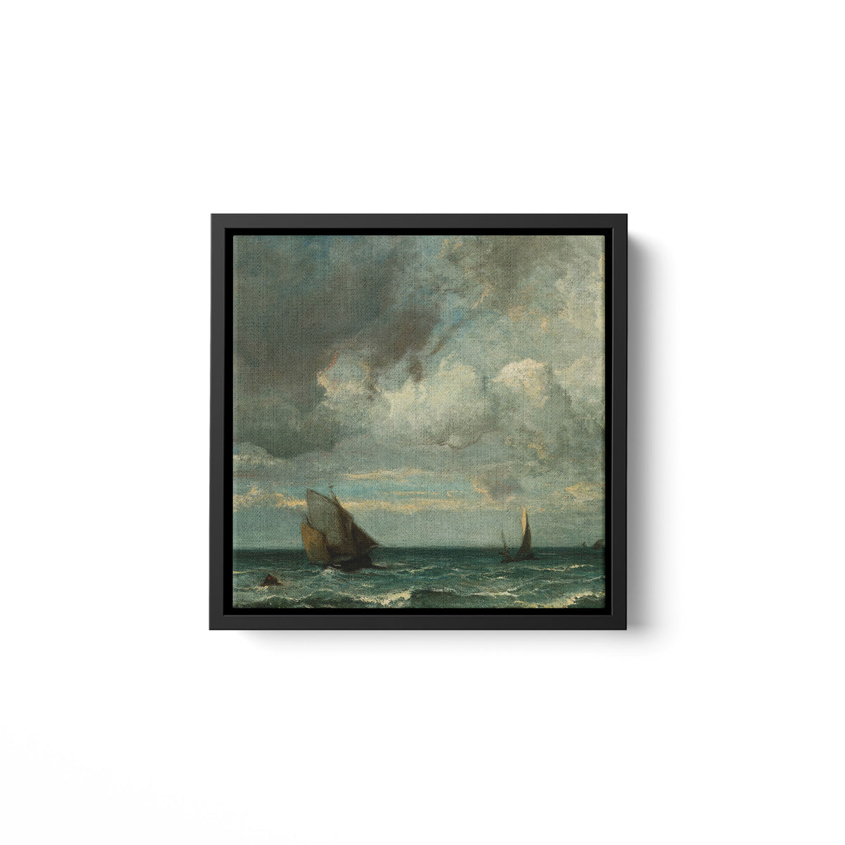 Barks Fleeing Before the Storm - Framed Matte Canvas - Mystic Machine Art