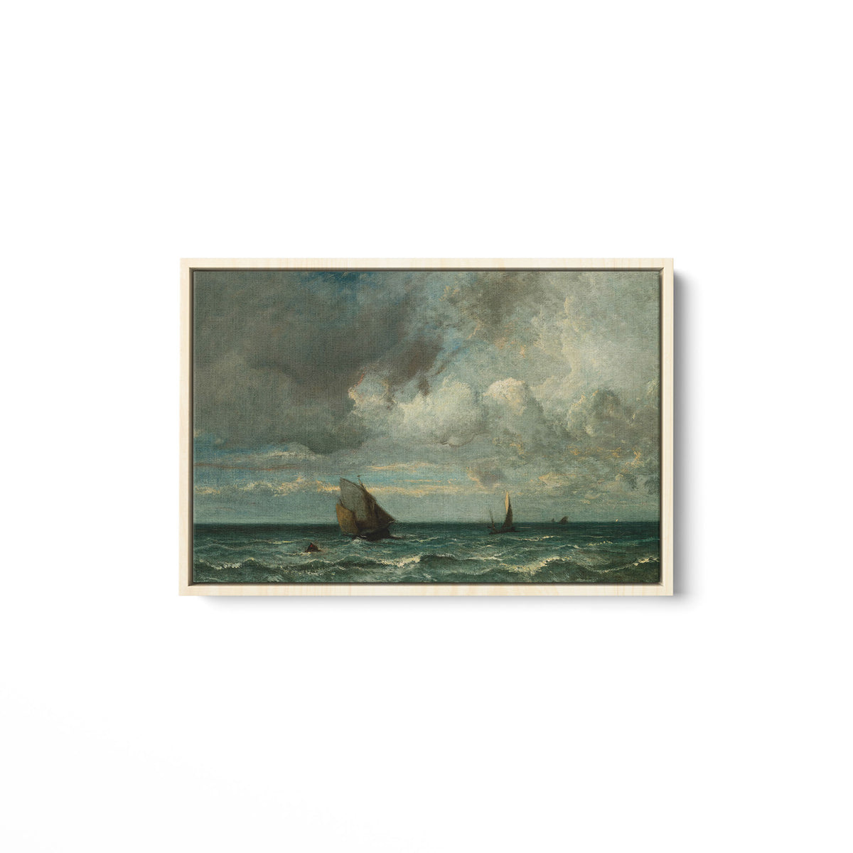Barks Fleeing Before the Storm - Framed Matte Canvas - Mystic Machine Art