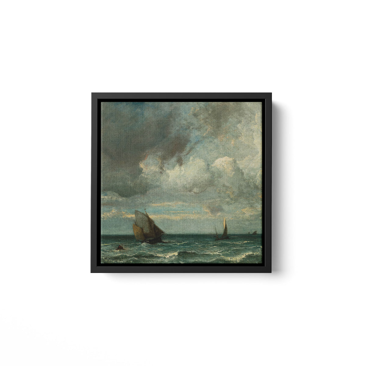 Barks Fleeing Before the Storm - Framed Matte Canvas - Mystic Machine Art