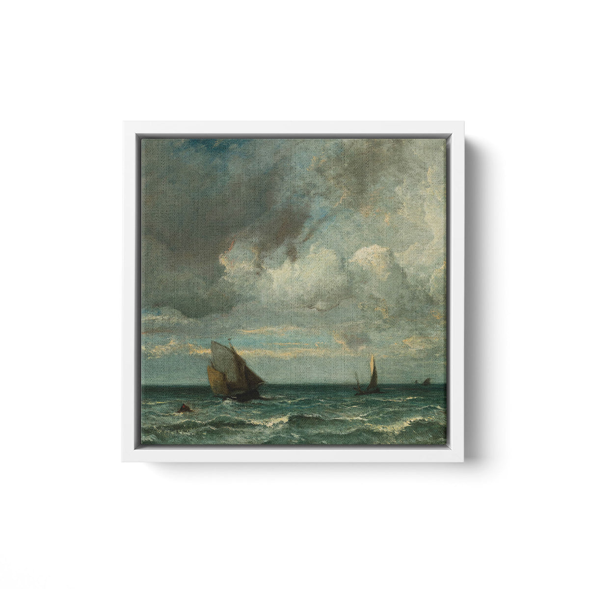 Barks Fleeing Before the Storm - Framed Matte Canvas - Mystic Machine Art