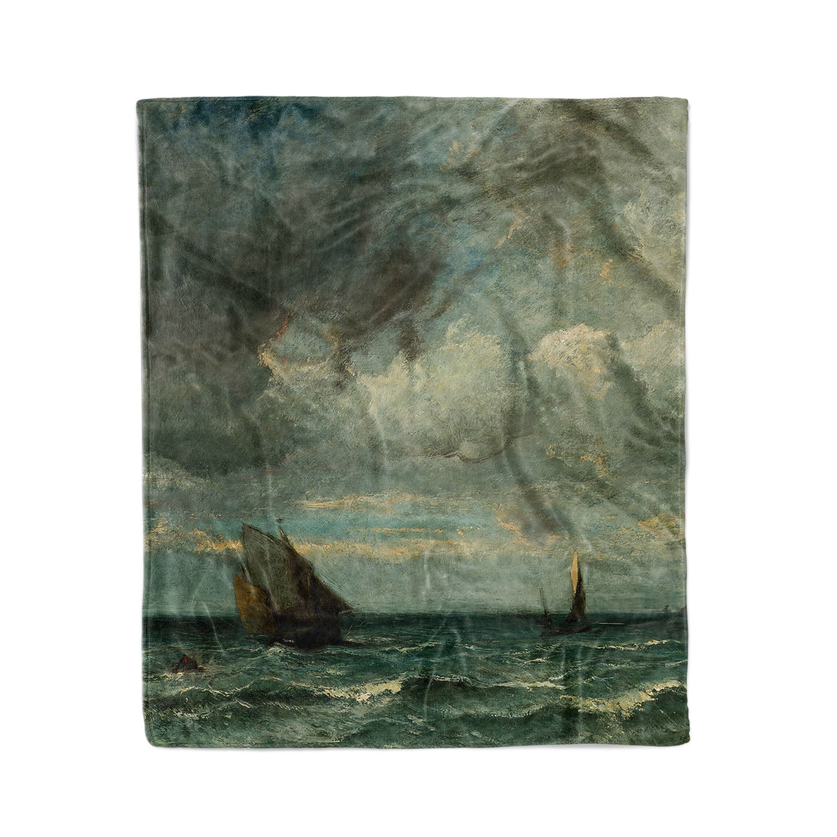 Barks Fleeing Before the Storm - Fleece Blanket - Mystic Machine Art