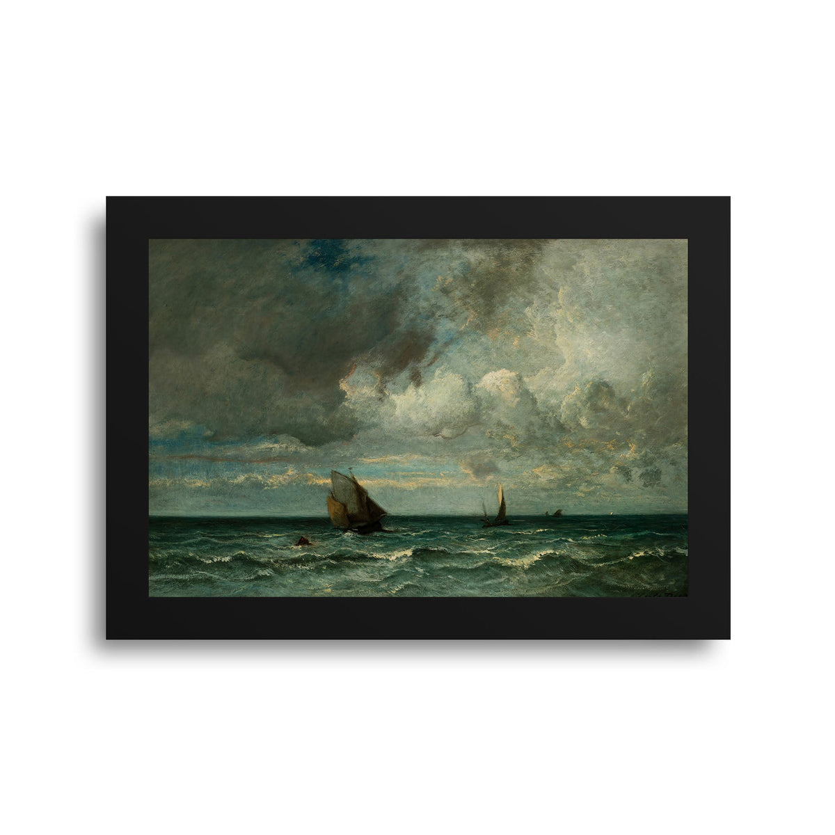 Barks Fleeing Before the Storm - Framed Art Print (1" frame) - Mystic Machine Art