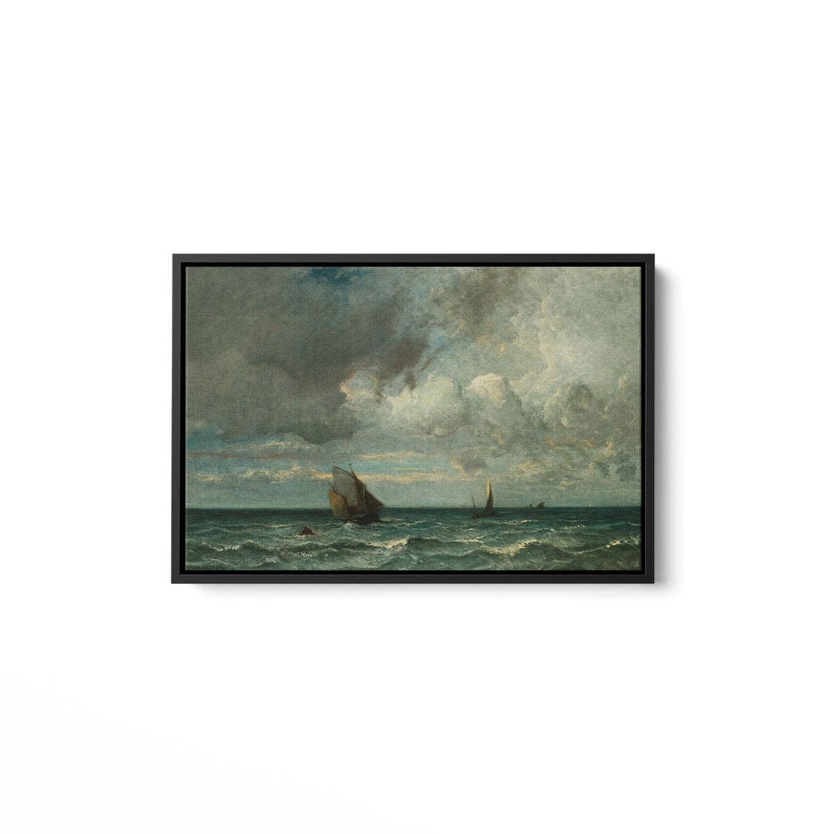 Barks Fleeing Before the Storm - Framed Matte Canvas - Mystic Machine Art