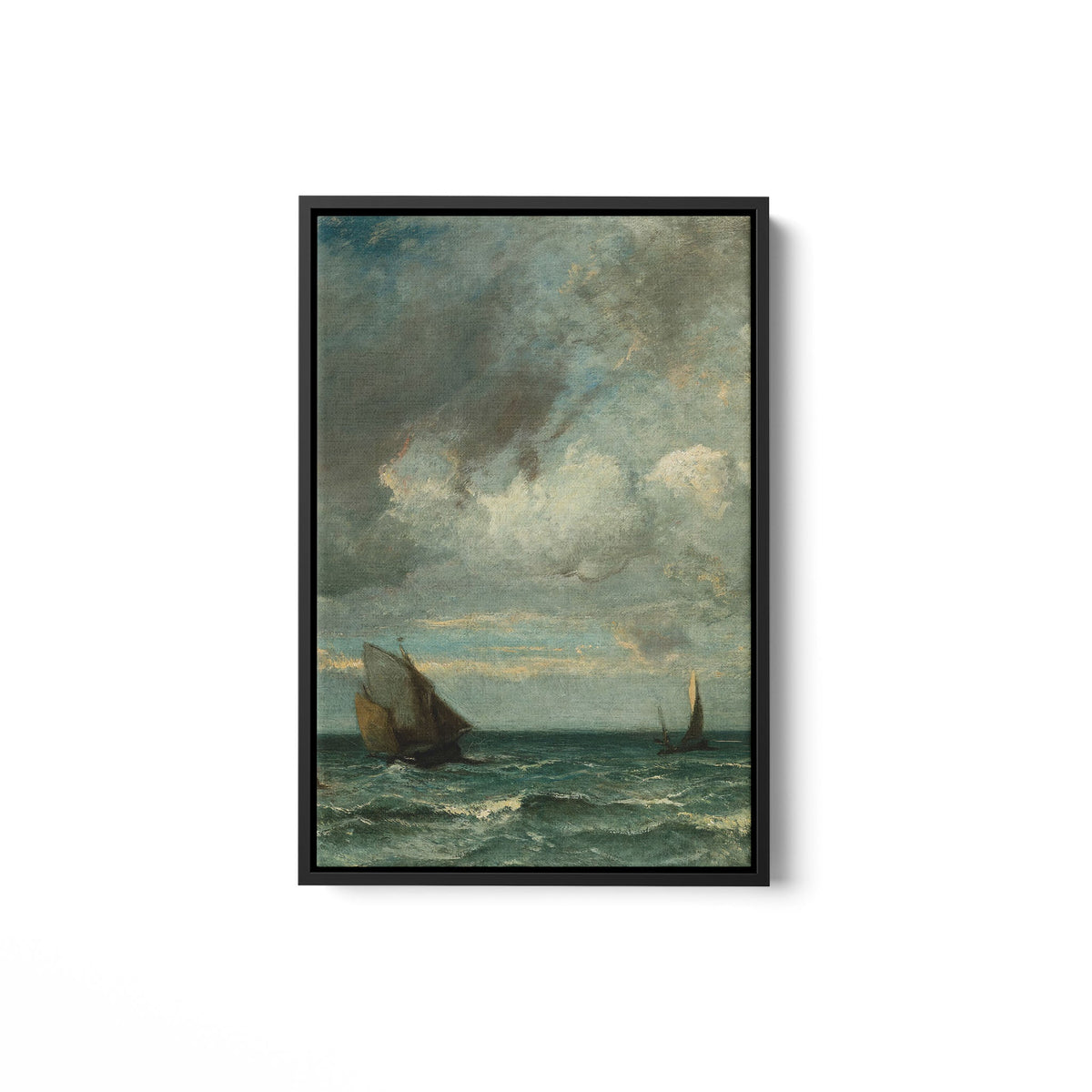 Barks Fleeing Before the Storm - Framed Matte Canvas - Mystic Machine Art