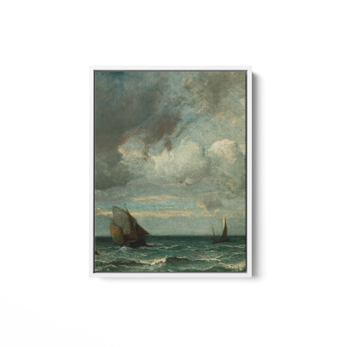 Barks Fleeing Before the Storm - Framed Matte Canvas - Mystic Machine Art