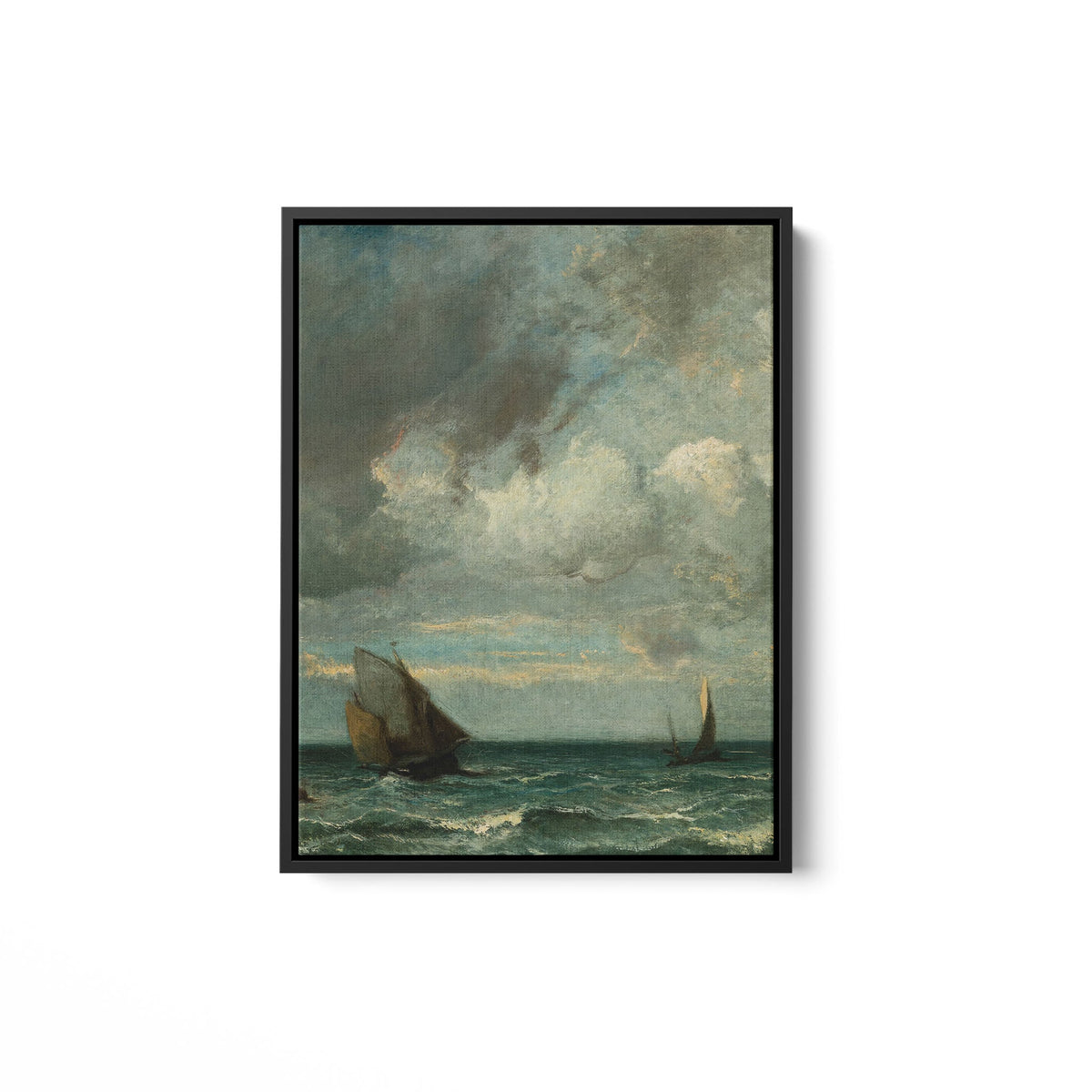 Barks Fleeing Before the Storm - Framed Matte Canvas - Mystic Machine Art