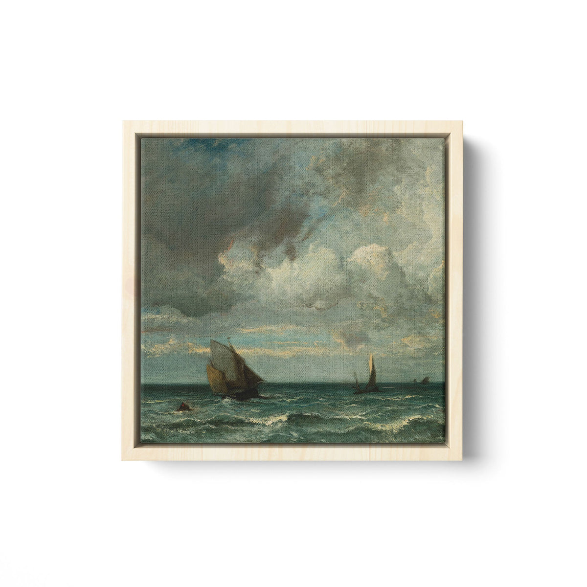 Barks Fleeing Before the Storm - Framed Matte Canvas - Mystic Machine Art