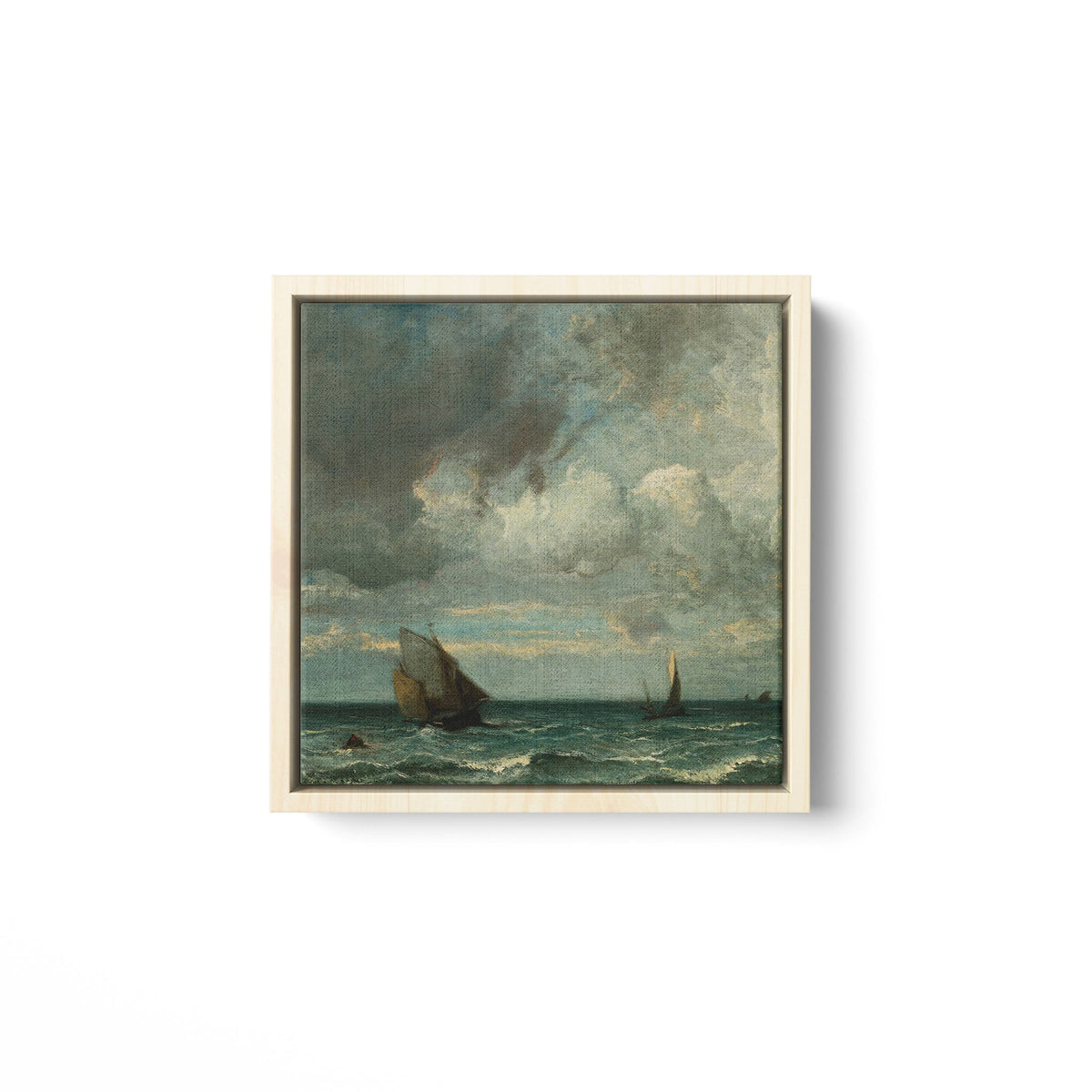 Barks Fleeing Before the Storm - Framed Matte Canvas - Mystic Machine Art