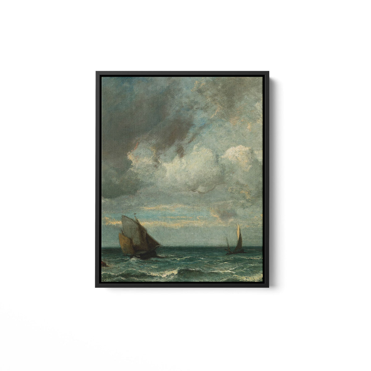 Barks Fleeing Before the Storm - Framed Matte Canvas - Mystic Machine Art