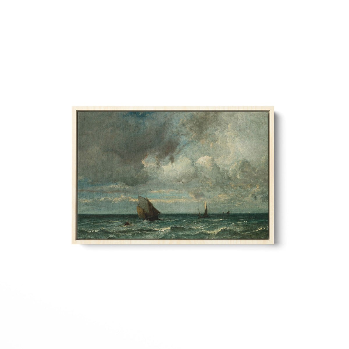 Barks Fleeing Before the Storm - Framed Matte Canvas - Mystic Machine Art