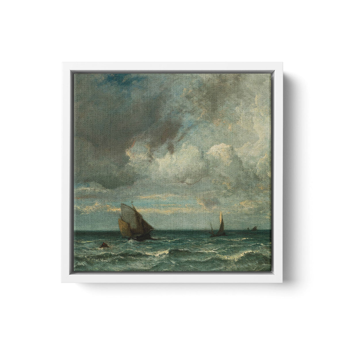 Barks Fleeing Before the Storm - Framed Matte Canvas - Mystic Machine Art