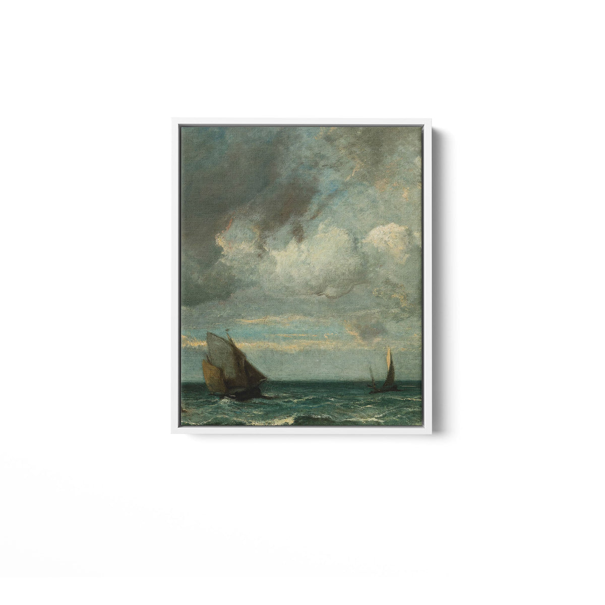 Barks Fleeing Before the Storm - Framed Matte Canvas - Mystic Machine Art