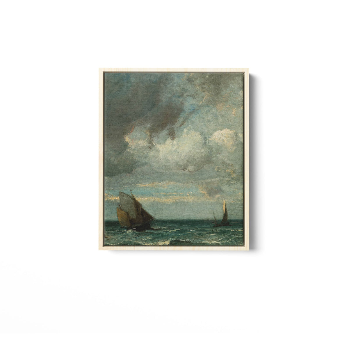 Barks Fleeing Before the Storm - Framed Matte Canvas - Mystic Machine Art