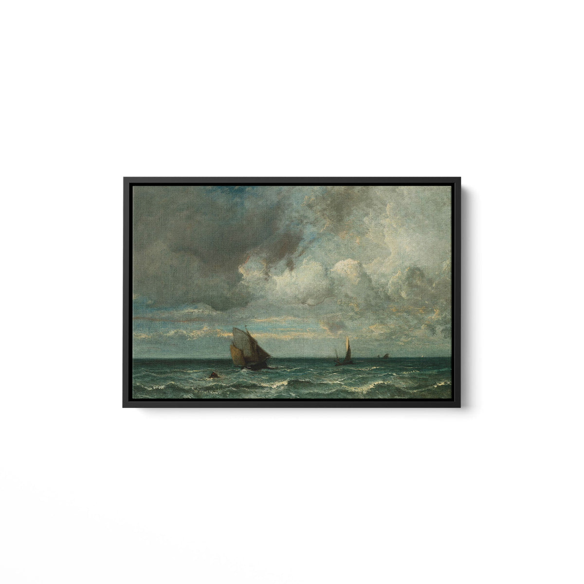Barks Fleeing Before the Storm - Framed Matte Canvas - Mystic Machine Art