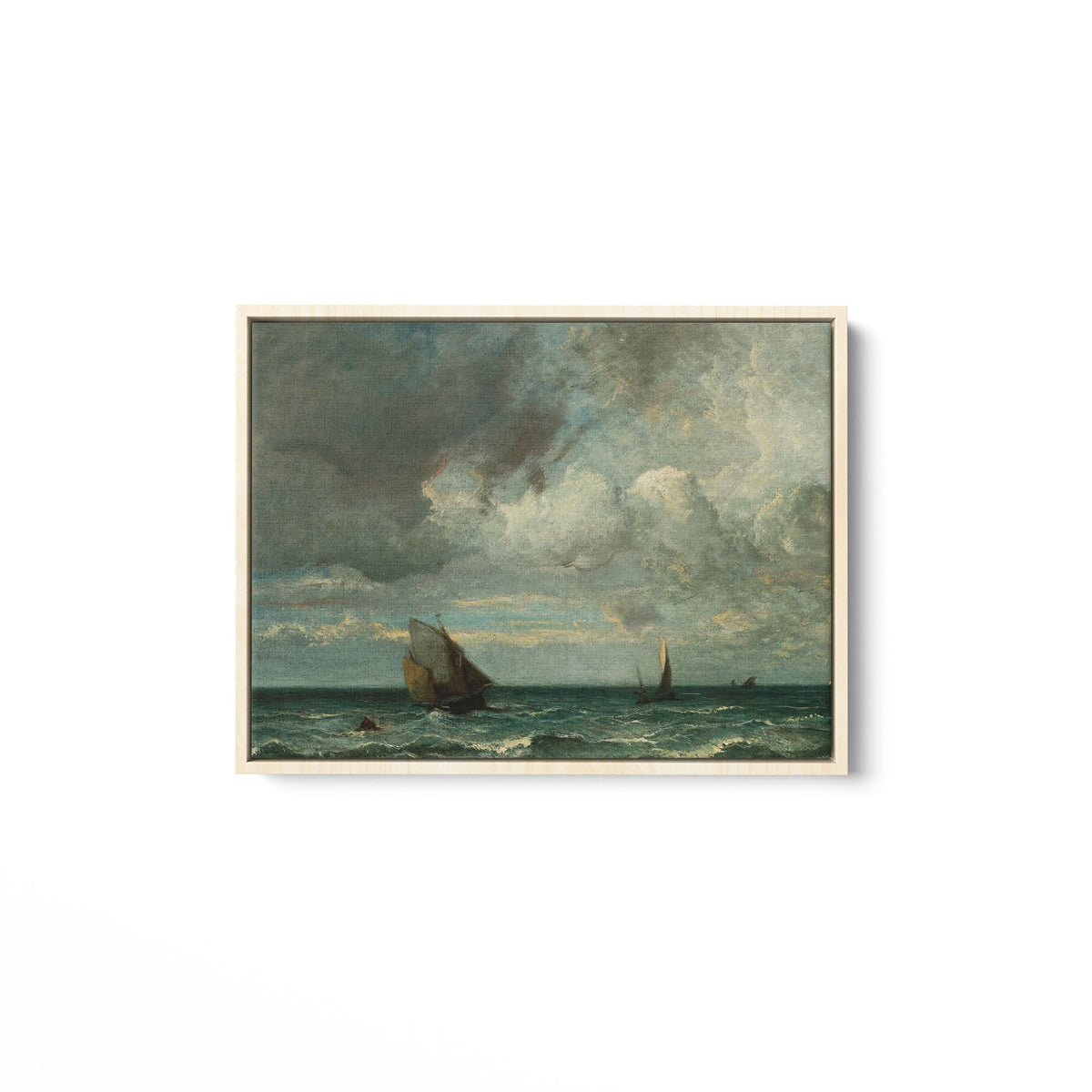 Barks Fleeing Before the Storm - Framed Matte Canvas - Mystic Machine Art