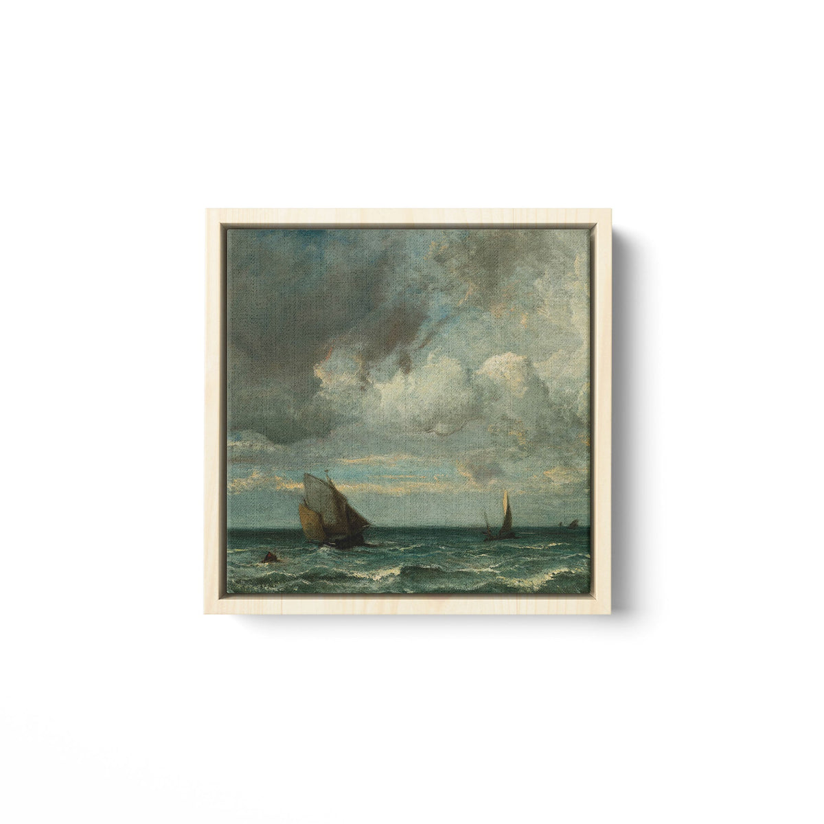 Barks Fleeing Before the Storm - Framed Matte Canvas - Mystic Machine Art