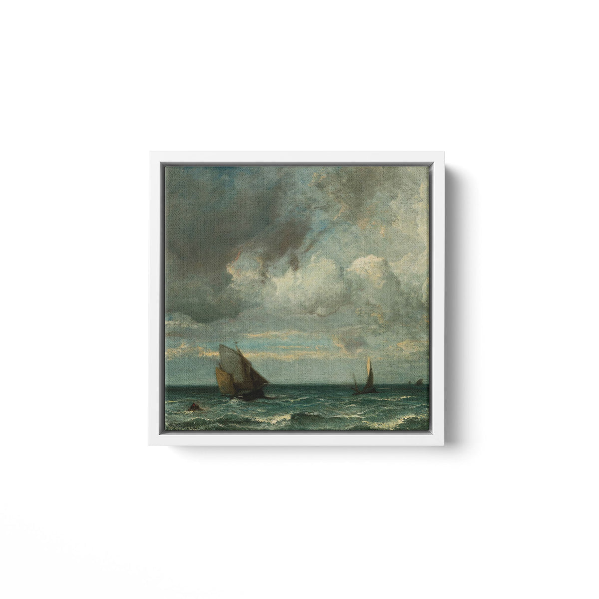 Barks Fleeing Before the Storm - Framed Matte Canvas - Mystic Machine Art
