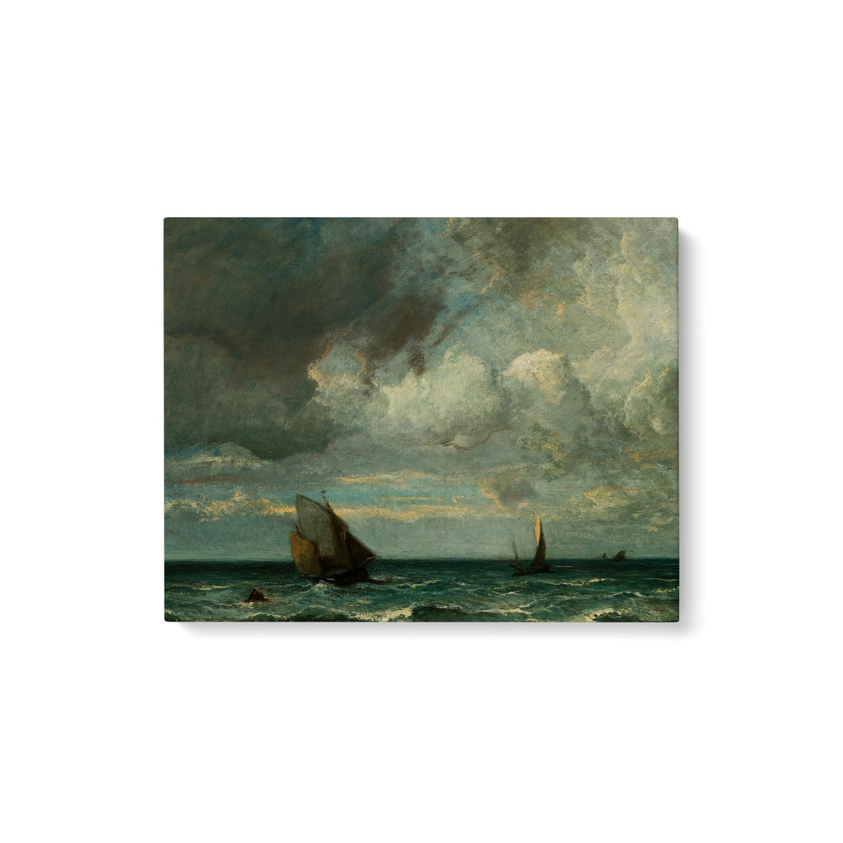 Barks Fleeing Before the Storm - Premium Matte Canvas (1.25") - Mystic Machine Art