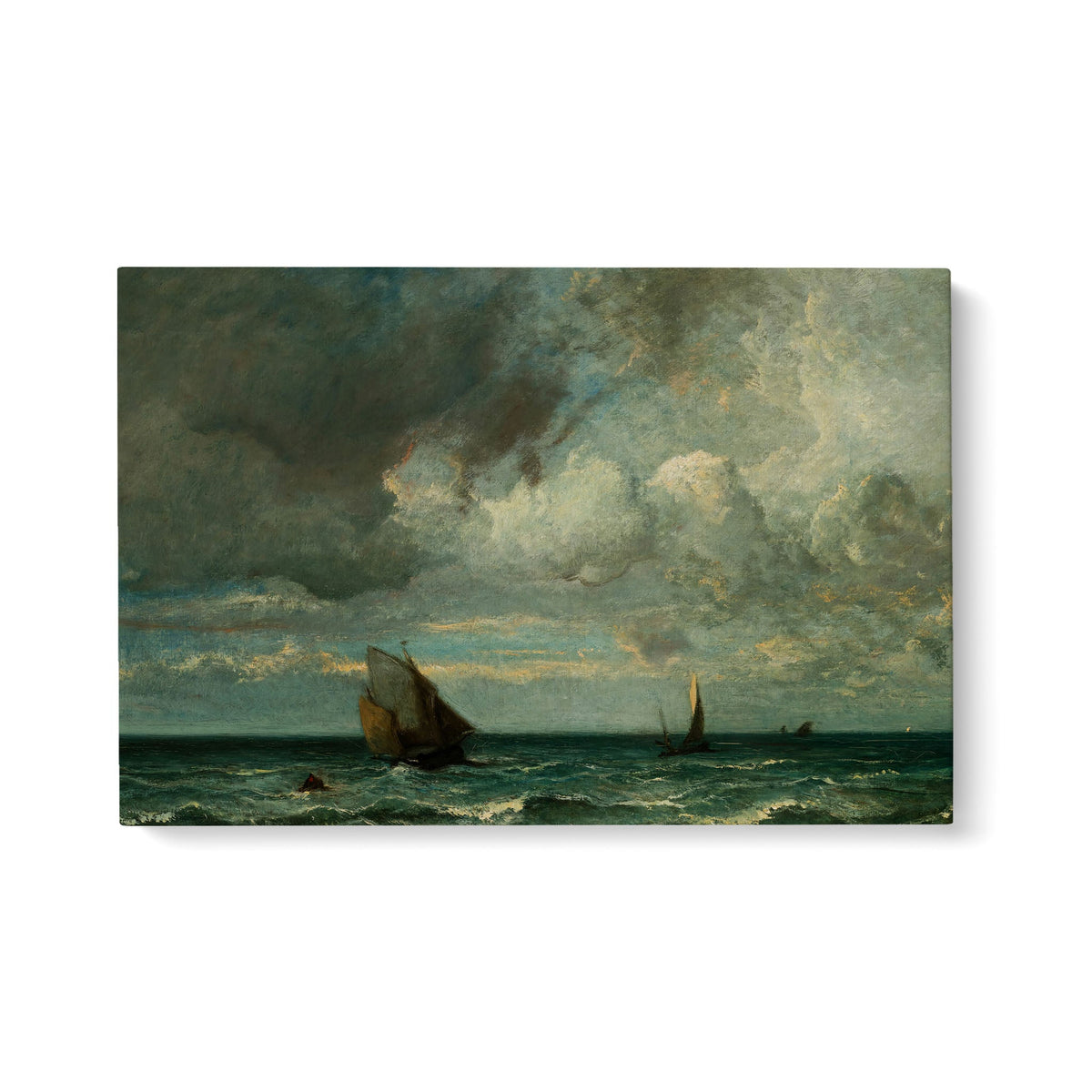 Barks Fleeing Before the Storm - Premium Matte Canvas (1.25") - Mystic Machine Art