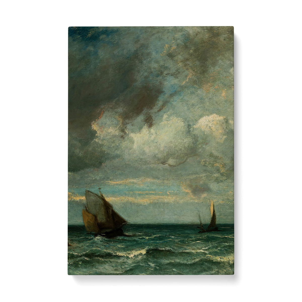 Barks Fleeing Before the Storm - Premium Matte Canvas (1.25") - Mystic Machine Art