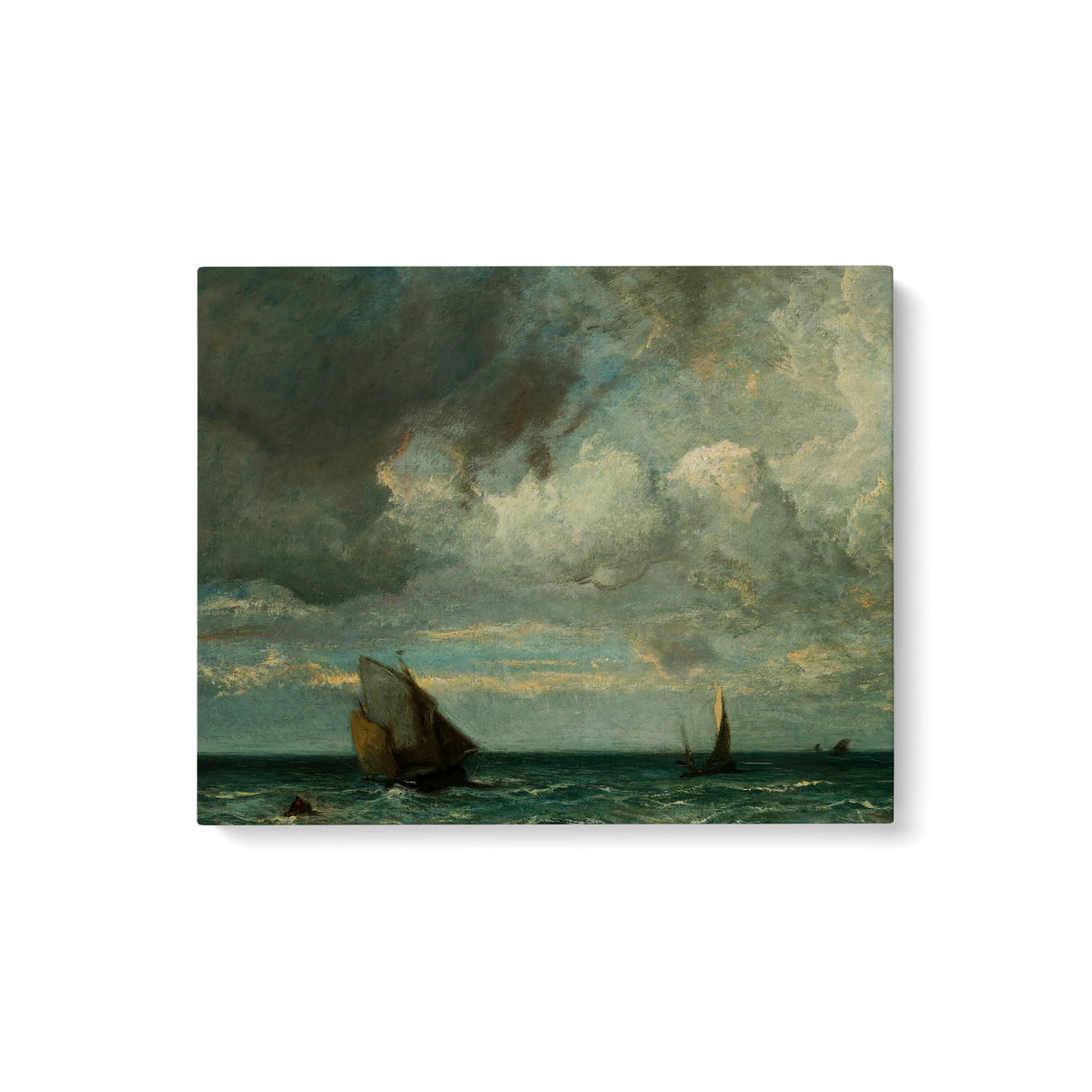Barks Fleeing Before the Storm - Premium Matte Canvas (1.25") - Mystic Machine Art