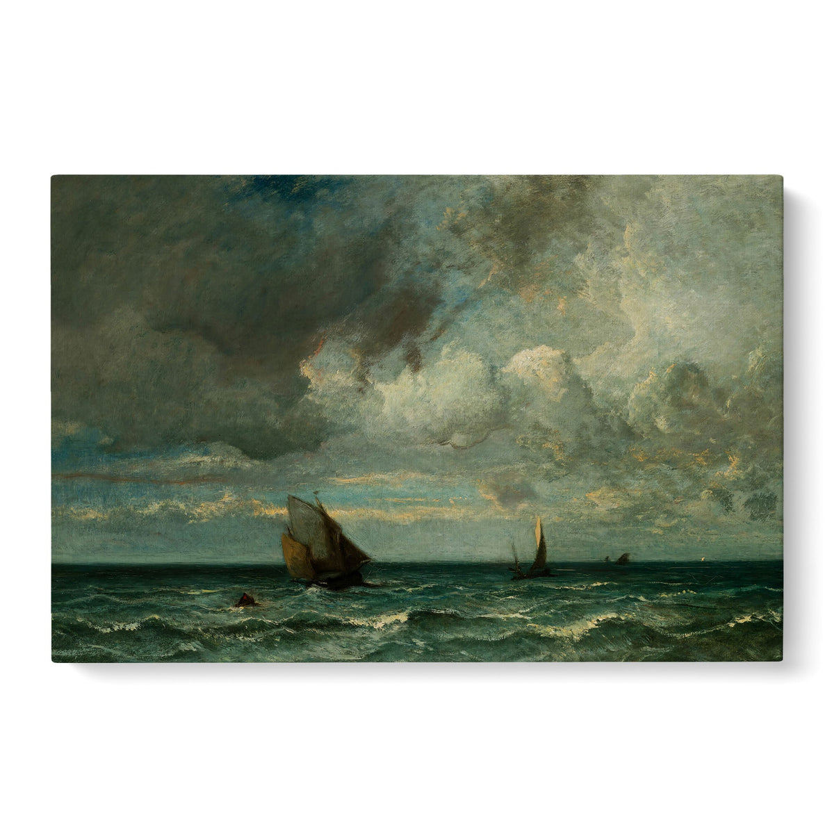 Barks Fleeing Before the Storm - Premium Matte Canvas (1.25") - Mystic Machine Art