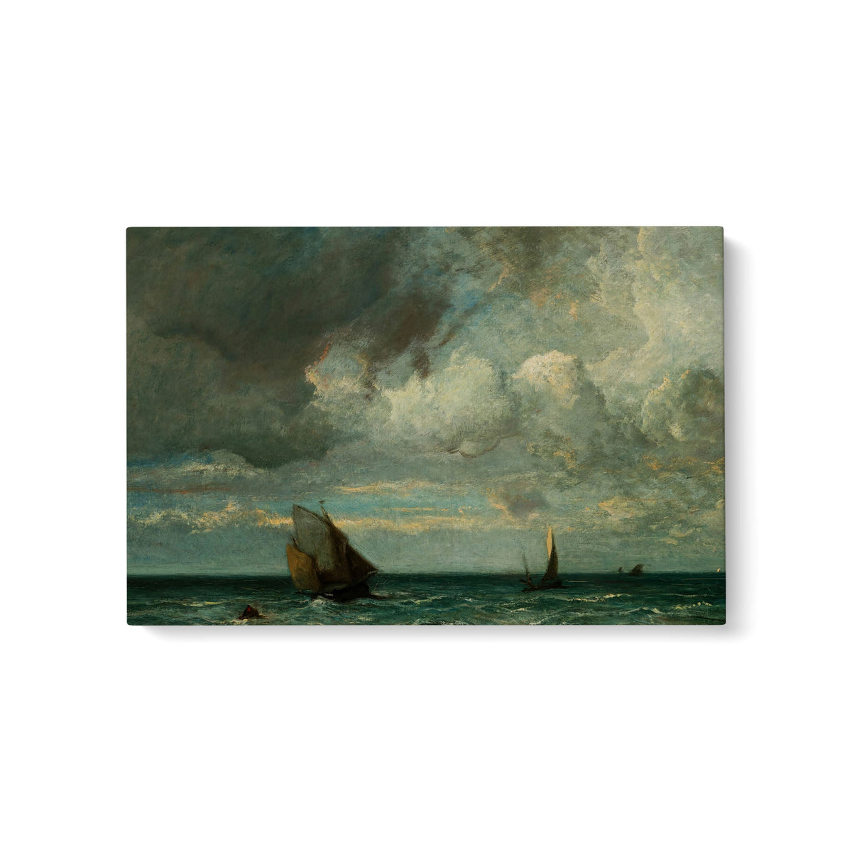 Barks Fleeing Before the Storm - Premium Matte Canvas (1.25") - Mystic Machine Art