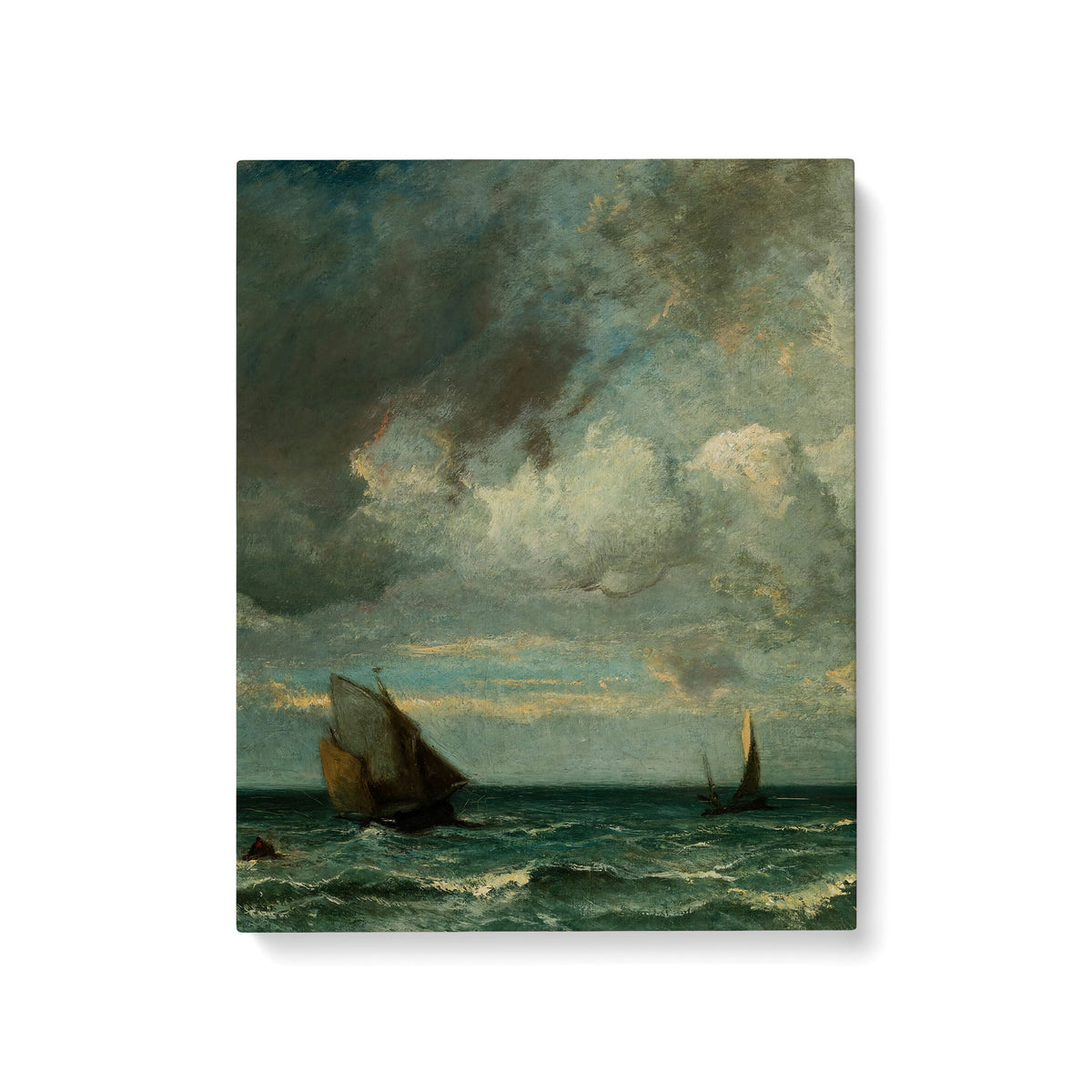 Barks Fleeing Before the Storm - Premium Matte Canvas (1.25") - Mystic Machine Art
