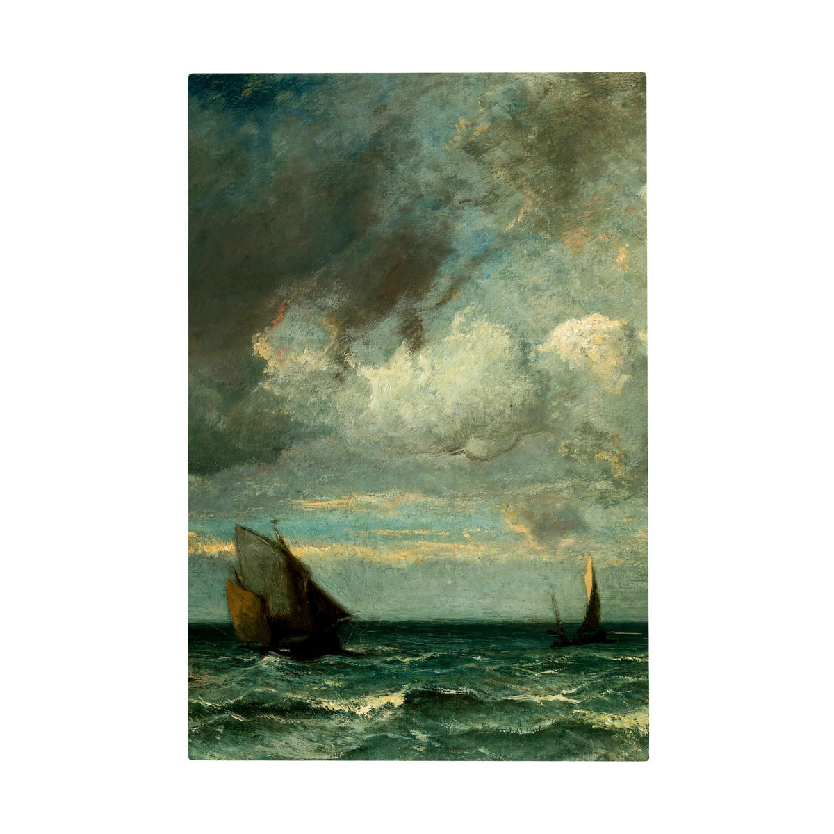 Barks Fleeing Before the Storm - Premium Matte Canvas (1.25") - Mystic Machine Art