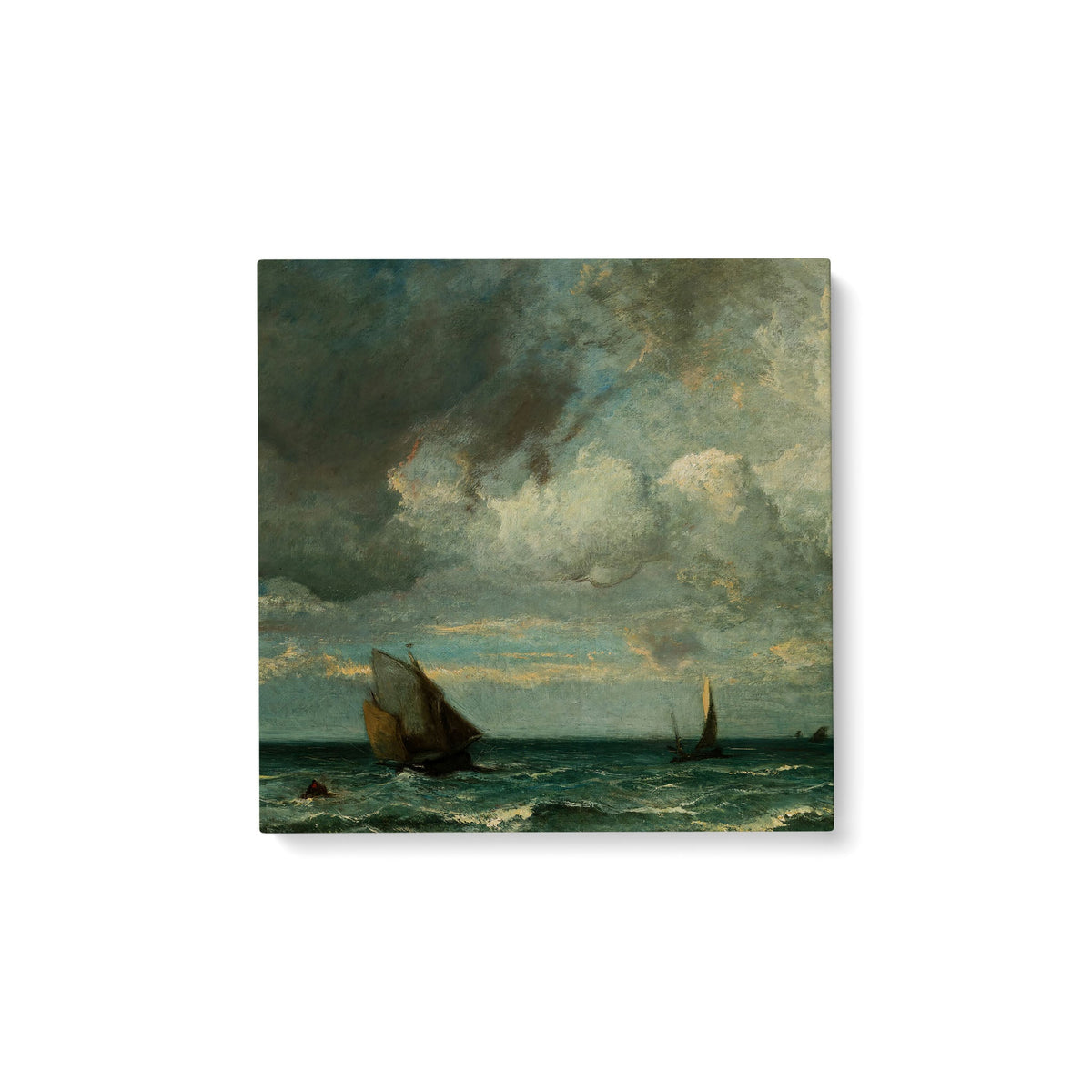 Barks Fleeing Before the Storm - Premium Matte Canvas (1.25") - Mystic Machine Art