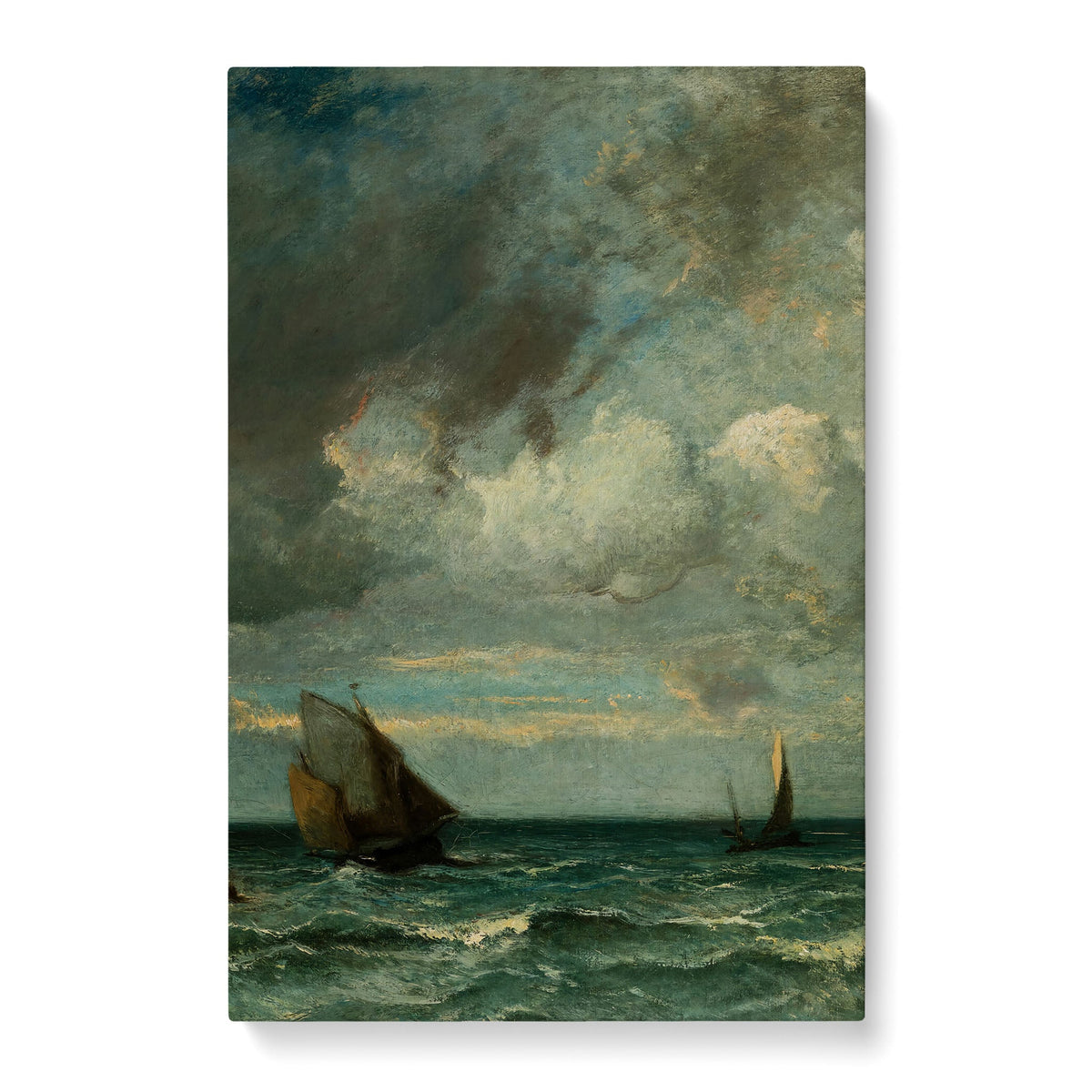 Barks Fleeing Before the Storm - Premium Matte Canvas (1.25") - Mystic Machine Art