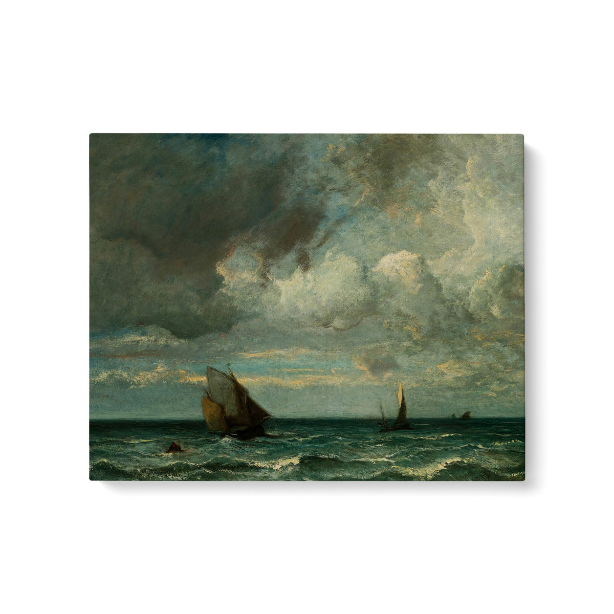 Barks Fleeing Before the Storm - Premium Matte Canvas (1.25") - Mystic Machine Art