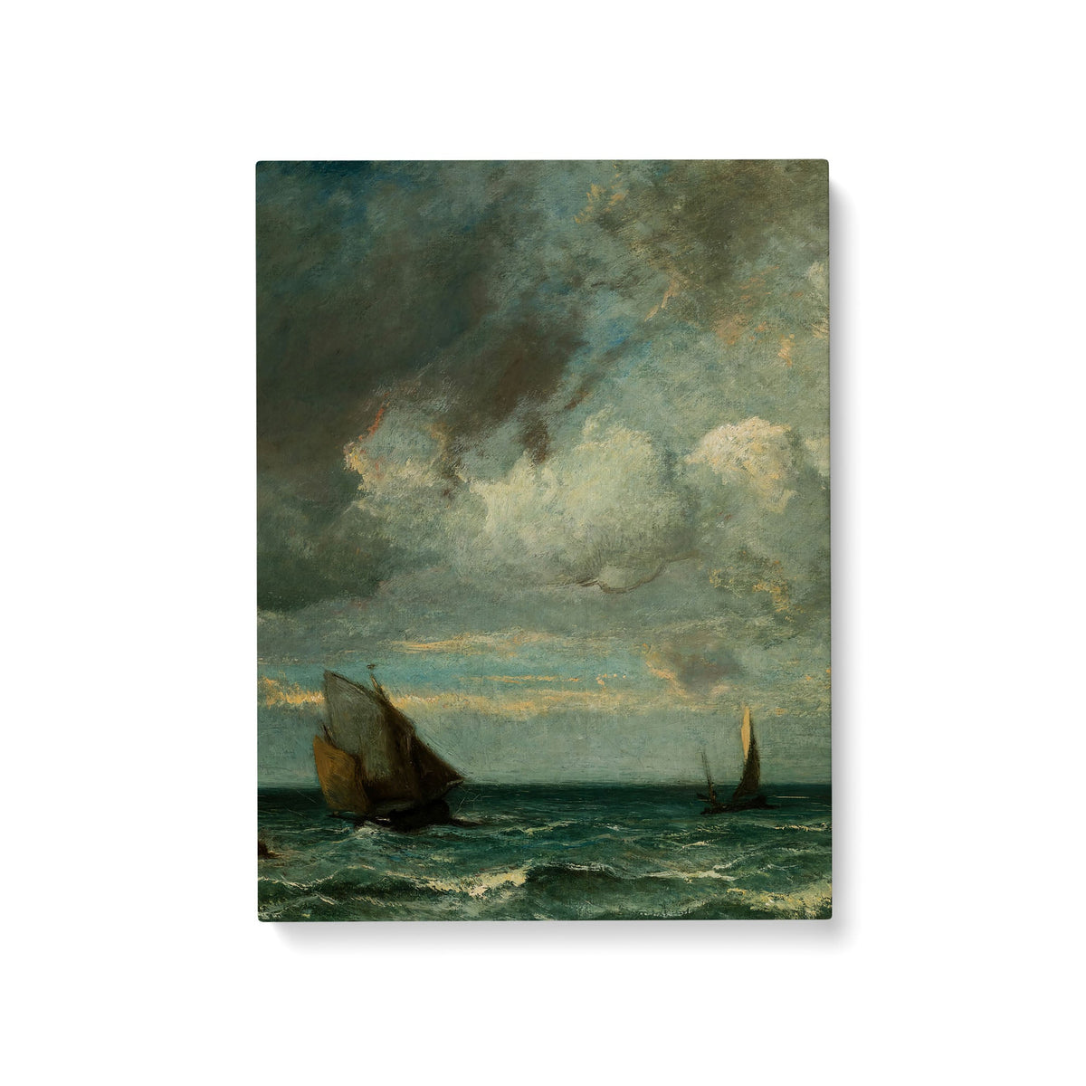 Barks Fleeing Before the Storm - Premium Matte Canvas (1.25") - Mystic Machine Art