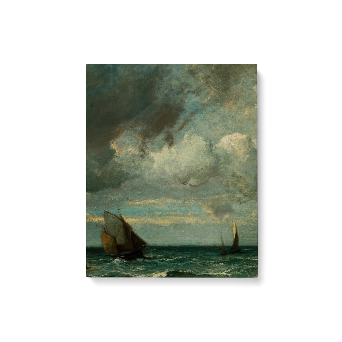 Barks Fleeing Before the Storm - Premium Matte Canvas (1.25") - Mystic Machine Art