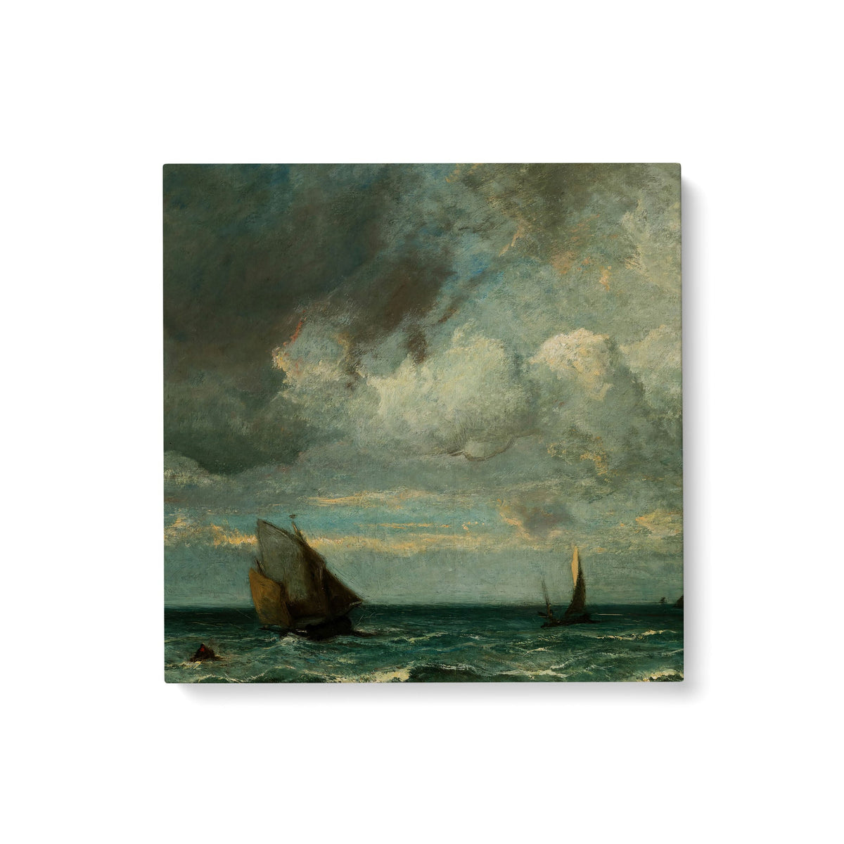 Barks Fleeing Before the Storm - Premium Matte Canvas (1.25") - Mystic Machine Art