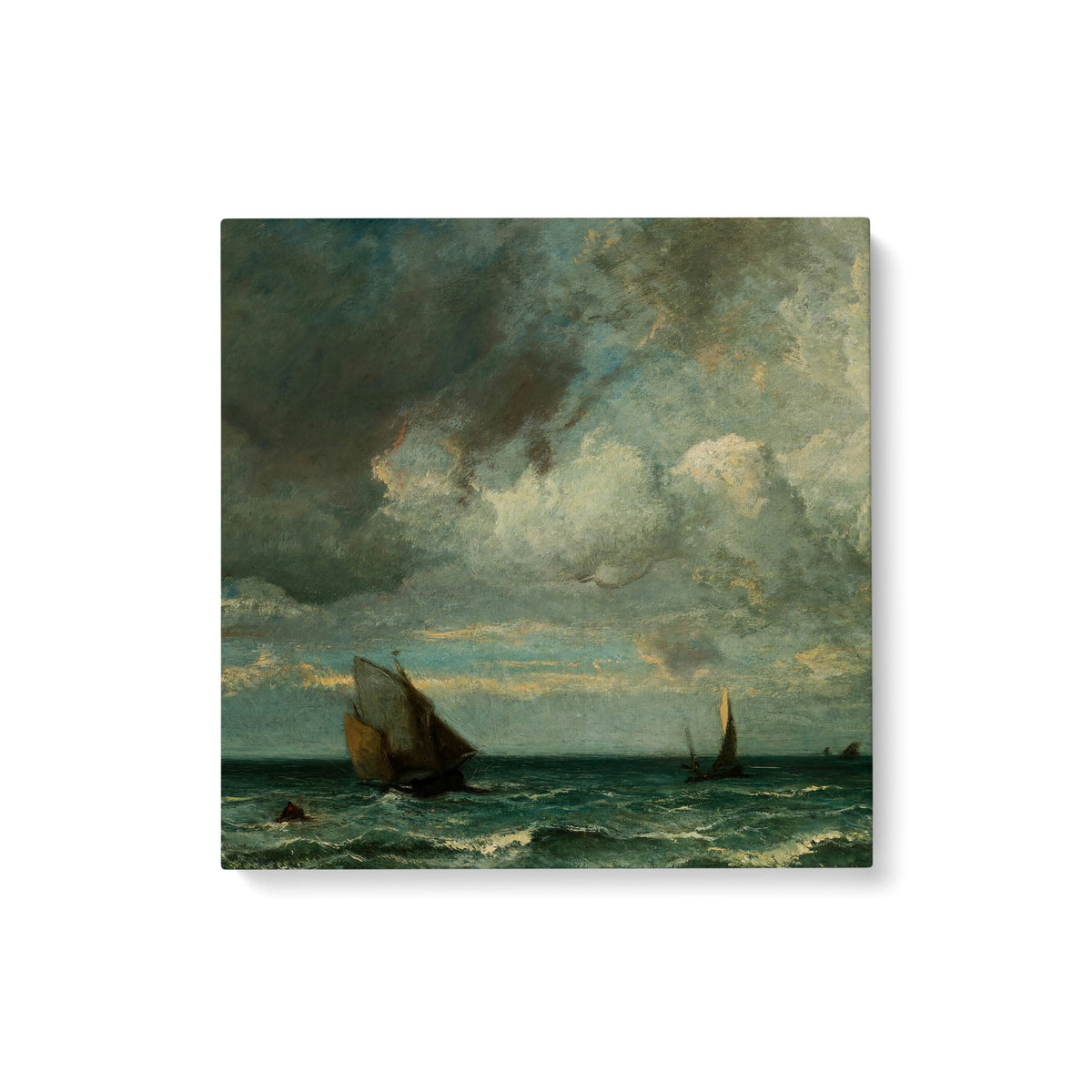 Barks Fleeing Before the Storm - Premium Matte Canvas (1.25") - Mystic Machine Art