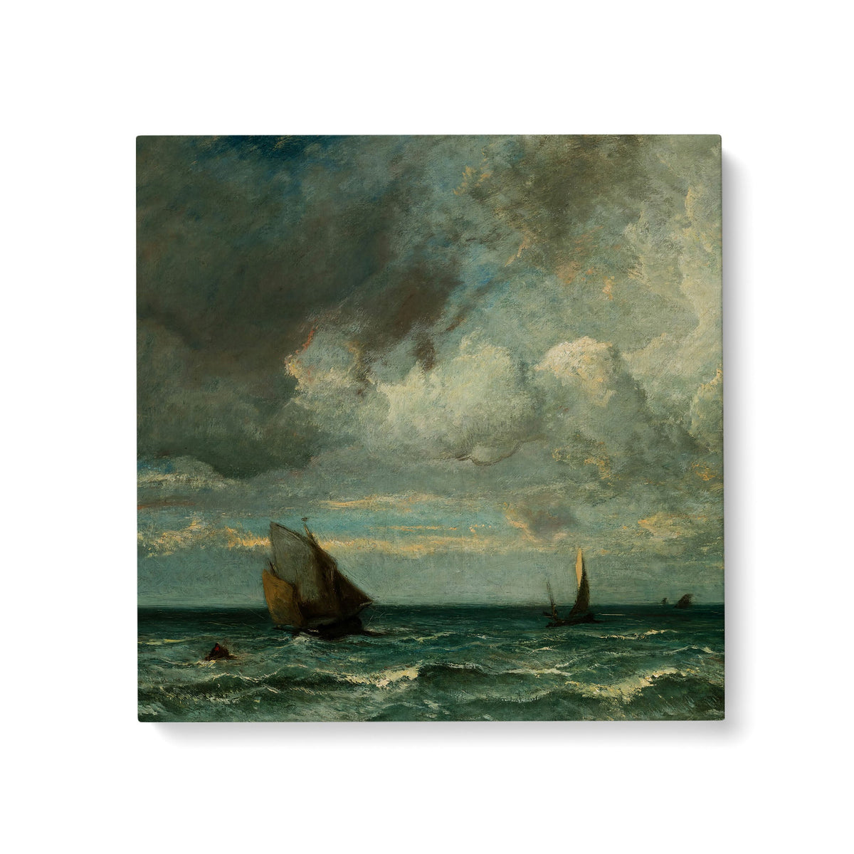 Barks Fleeing Before the Storm - Standard Matte Canvas (1.25") - Mystic Machine Art